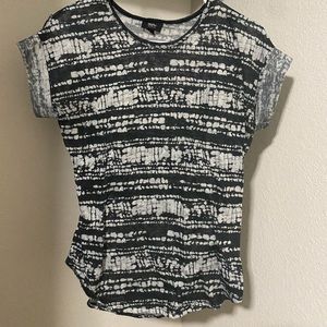 Black and off white top!